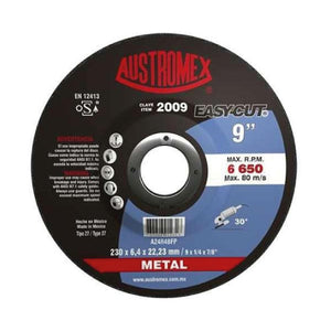 DISCO DESBASTE METAL 9 X 1/4 X 7/8 EASY-CUT AUS-2009