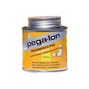 PEGAMENTO PVC P/TUBERIA 145ML ETIQUETA NARANJA PEGA-LON