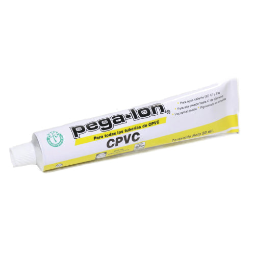 PEGAMENTO CPVC P/TUBERIA 50ML ETIQUETA AMARILLA PEGA-LON