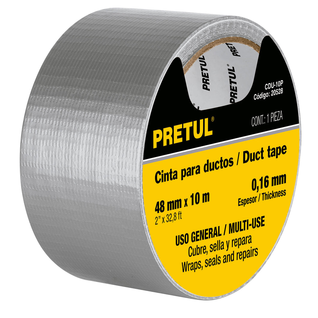 CINTA DE 10 M PARA DUCTO ESPESOR 0.16 MM PRETUL CDU-10P 20528