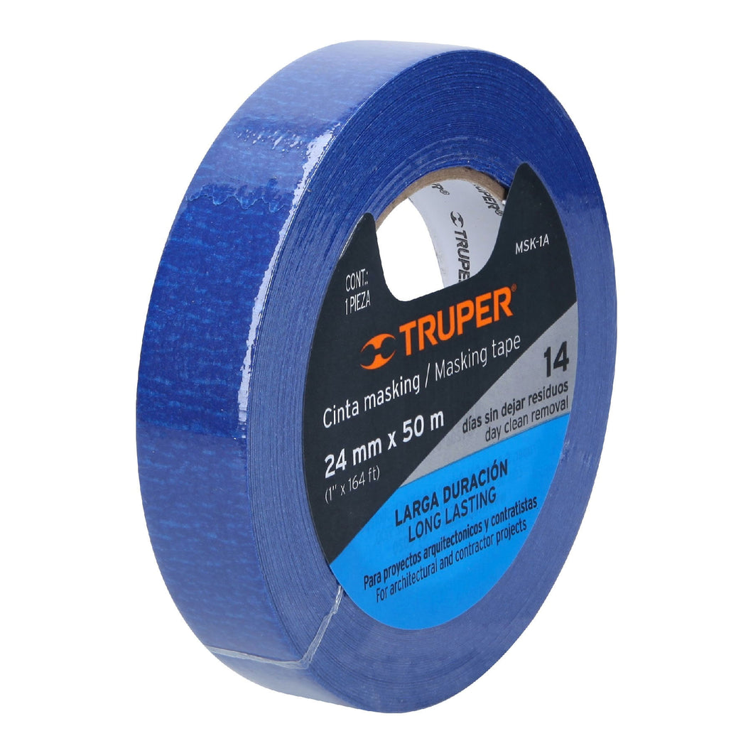 CINTA MASKING TAPE AZUL DE 3/4' X 50 M MSK-3/4A TRUPER 12621