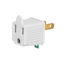 Cargar imagen en el visor de la galería, ADAPTADOR 3 A 2 BLANCO  2 PIEZAS VOLTECK AD-32B