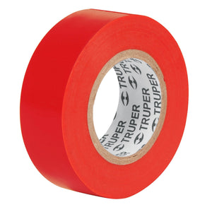 CINTA DE AISLAR DE 18 M X 19 MM ROJA TRUPER M-33R 12504