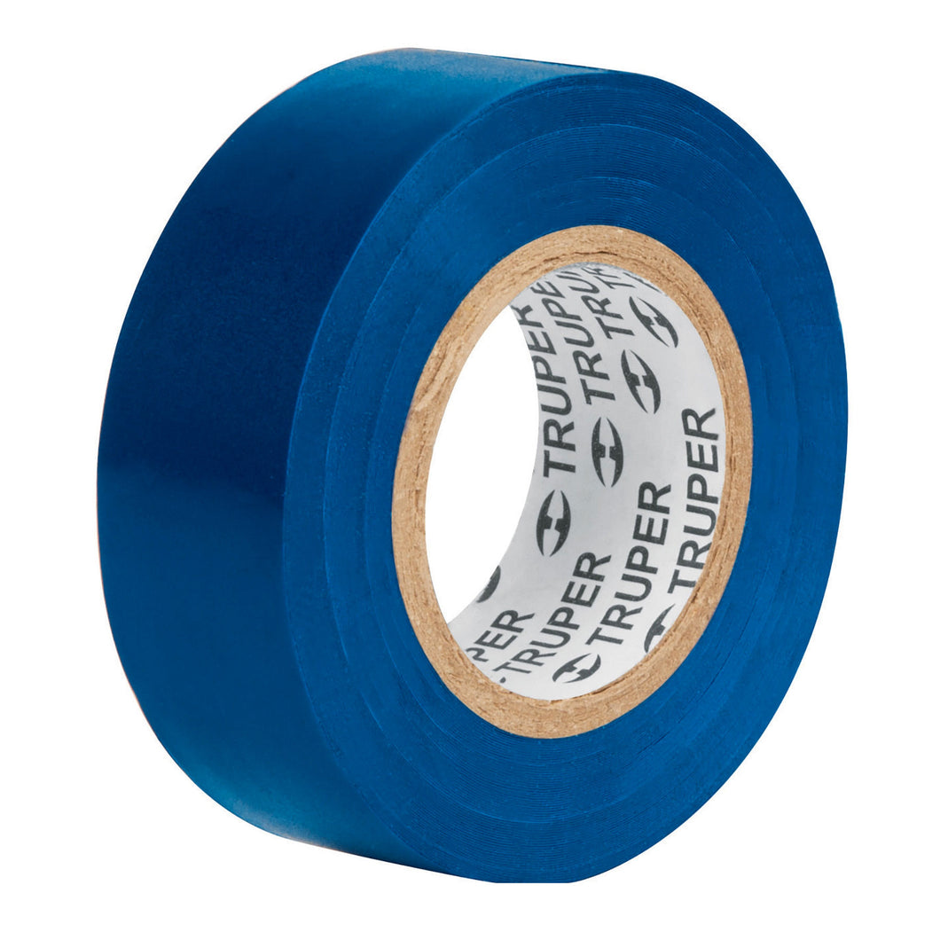 CINTA DE AISLAR DE 18 M X 19 MM AZUL TRUPER M-33Z 12505