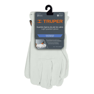 GUANTES DE PIEL DE CABRA TIPO OPERADOR TRUPER GU-725 14286