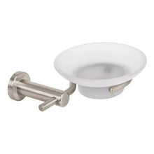 Cargar imagen en el visor de la galería, JABONERA CON PLATO DE VIDRIO SATINADO LINEA ELEMENT FOSET ELA-74N