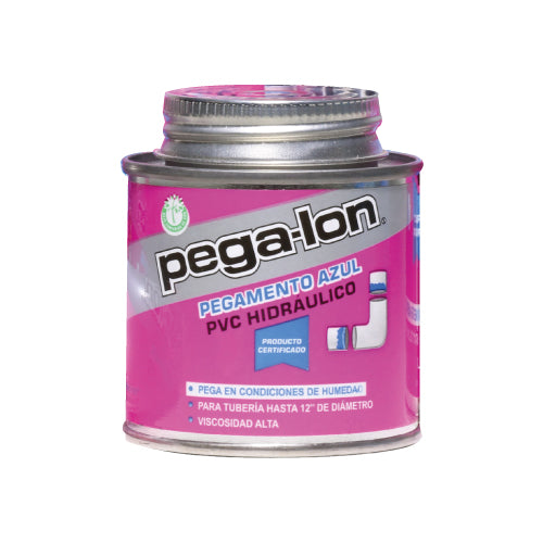 PEGAMENTO PVC P/TUBERIA 90ML ETIQUETA MAGENTA PEGA-LON