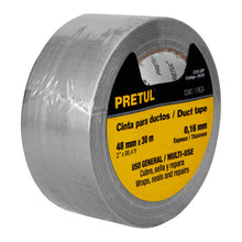 Cargar imagen en el visor de la galería, CINTA PARA DUCTO 30M X 48MM, ESPESOR 0.16MM CDU-30P PRETUL 20529