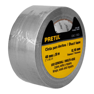 CINTA PARA DUCTO 30M X 48MM, ESPESOR 0.16MM CDU-30P PRETUL 20529