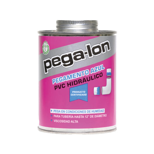 PEGAMENTO PVC P/TUBERIA 500ML ETIQUETA MAGENTA PEGA-LON