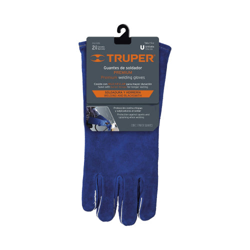 GUANTES AZULES REFORZADOS PARA SOLDADOR TRUPER GU-515