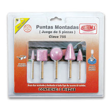 Cargar imagen en el visor de la galería, JUEGO DE PUNTAS MONTADAS ROSAS BLISTER P.M. AUSTROMEX 755