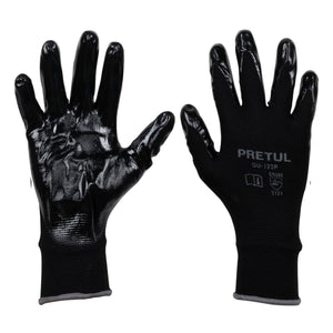 GUANTES DE NYLON RECUBIERTOS DE NITRILO, G GU-123P PRETUL 20028