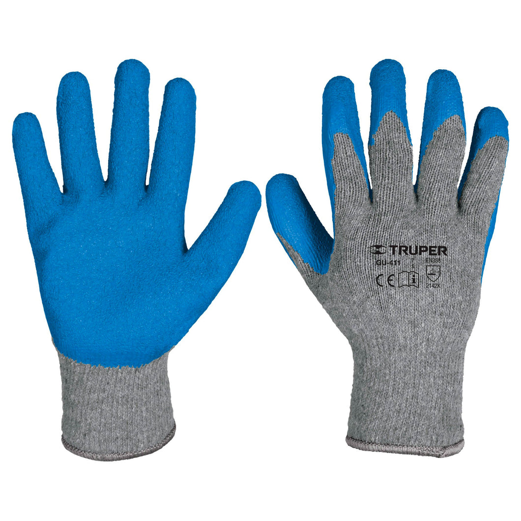 GUANTES DE POLIÉSTER RECUBIERTOS DE LATEX G TRUPER GU-413 15267