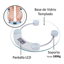 Cargar imagen en el visor de la galería, BASCULA REDONDA DIGITAL PARA CUERPO