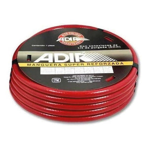 MANGUERA ROJA 10 M CONEX. 1/4 300 PSI ADIR 209