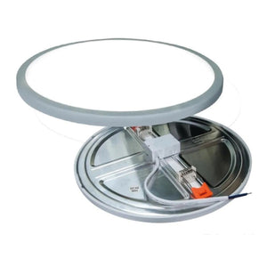 LAMPARA EMPOTRABLE CIRCULAR C/BASE AJUSTABLE 18W BLANCO ADIR 6336