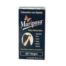 Cargar imagen en el visor de la galería, COLORANTE MARIPOSA PASTILLA NEGRO COLORIM 601