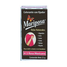 Cargar imagen en el visor de la galería, COLORANTE MARIPOSA PASTILLA ROSA MEXICANO COLORIM 613