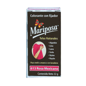 COLORANTE MARIPOSA PASTILLA ROSA MEXICANO COLORIM 613