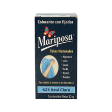 Cargar imagen en el visor de la galería, COLORANTE MARIPOSA PASTILLA AZUL CLARO COLORIM 623