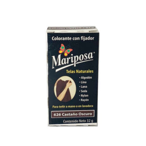 COLORANTE MARIPOSA PASTILLA CASTANO OSCURO COLORIM 626