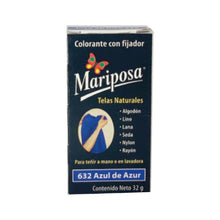 Cargar imagen en el visor de la galería, COLORANTE MARIPOSA PASTILLA AZUL DE AZUR COLORIM 632