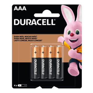 PILA ALCALINA DE 1.5 V AAA C4 PAQUETE DURACELL