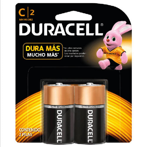 PILA ALCALINA DE 1.5 V C C2 PAQUETE DURACELL