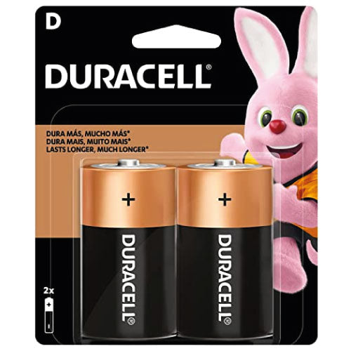 PILA ALCALINA DE 1.5 V D D2 PAQUETE DURACELL