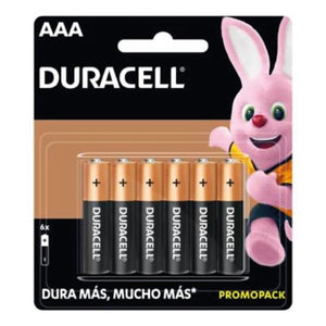 PILA RECARGABLE AAA6 PAQUETE DURACELL