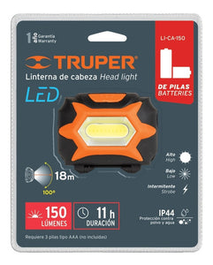 LINTERNA TIPO MINERO TRUPER 11751