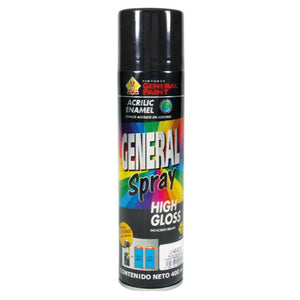 PINTURA SPRAY BRILLANTE NEGRO 400ml