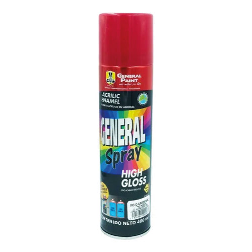 PINTURA SPRAY BRILLANTE ROJO CARDENAL 400ml