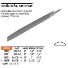 Cargar imagen en el visor de la galería, LIMA MEDIA CAÑA BASTARDA 10&quot; 15173 TRUPER