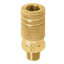 Cargar imagen en el visor de la galería, COPLE DE LATON CUERDA 1/4 NPT MACHO TRUPER COPLE-MA-1/4