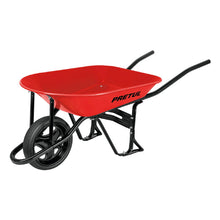 Cargar imagen en el visor de la galería, CARRETILLA 4.5 FT3 IMPONCHABLE BASTIDOR BIPARTIDO ROJA PRETUL CAP-40FB