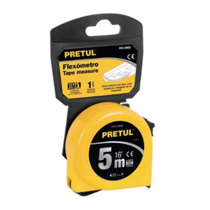 FLEXOMETRO AMARILLO 5M CINTA 19MM PRO-5MEB PRETUL