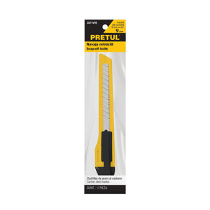 CUTTER PLÁSTICO 9 MM PRETUL CUT-5PB