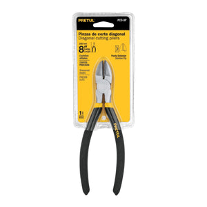 PINZA DE CORTE DIAGONAL 8' MANGO DE VINIL PRETUL PCD-8P 22639