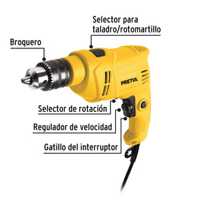 Rotomartillo 1/2' 550 W Pretul Roto-1/2P6 28112