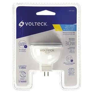 LÁMPARA DE LED, MR16, 127V, 4 W, LUZ CÁLIDA VOLTECK COD. 46177