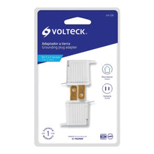 Cargar imagen en el visor de la galería, ADAPTADOR 3 A 2 BLANCO  2 PIEZAS VOLTECK AD-32B