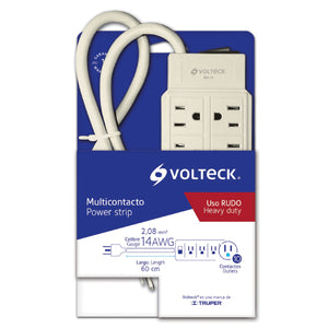 MULTICONTACTO USO RUDO 10 ENTRADAS 14 AWG VOLTECK MUL-10