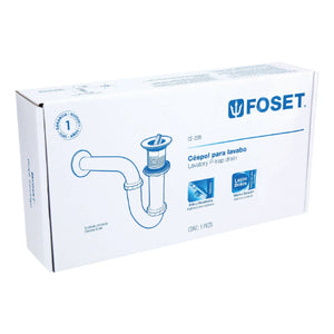 CESPOL P/LAVABO LATON C/CONTRA TIPO MONEDA CROMO 1-1/4' FOSET CE-208