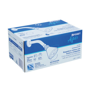 REGADERA CONICA 2-1/2' CON BRAZO Y CHAPETON AQUA FOSET R-509