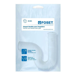 CESPOL FLEXIBLE PARA FREGADERO PVC 1-1/2' FOSET CE-294