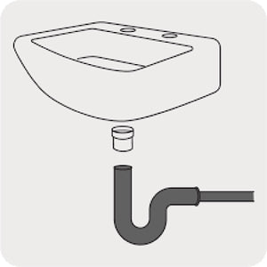 CESPOL FLEXIBLE PARA LAVABO PVC C/EXT 20 CM 1-1/4' FOSET CE-238