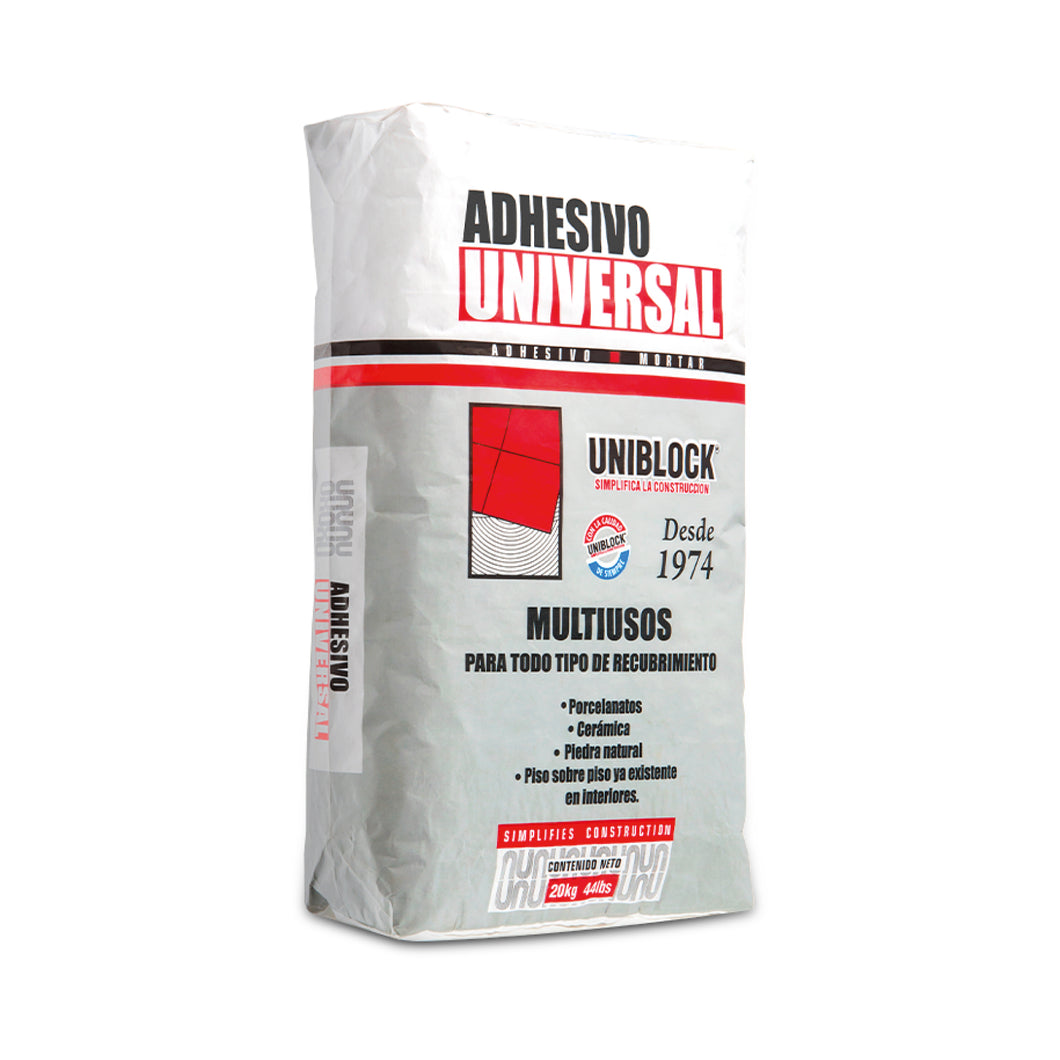 Adhesivo Universal Blanco 20 Kg Uniblock 30827