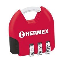 Cargar imagen en el visor de la galería, CANDADO DE COMBINACION 36 MM BLISTER HERMEX CMA-4C